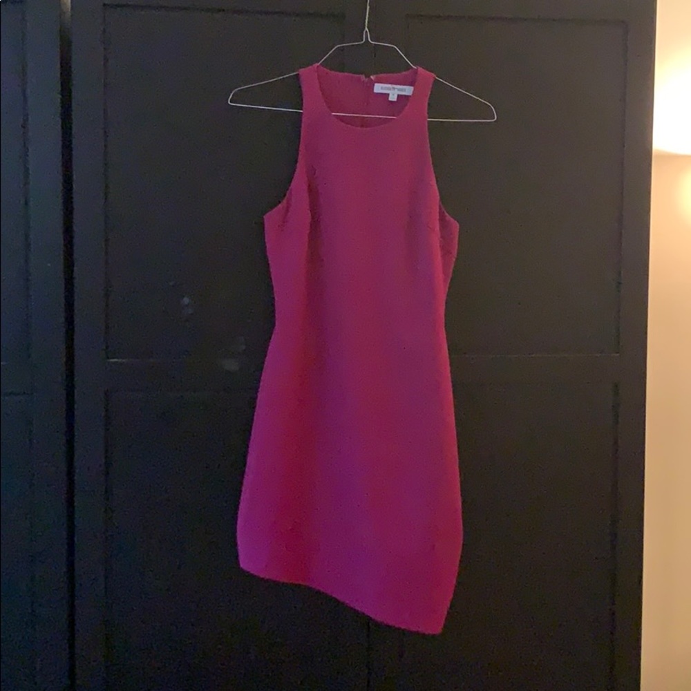 Elizabeth and James Pink Asymmetrical dress.